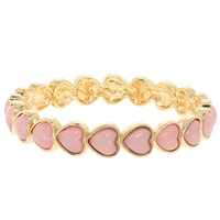 HEART THEME JEWELED BRACELET