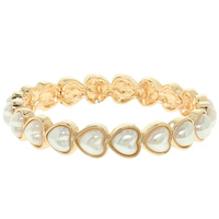 HEART THEME JEWELED BRACELET
