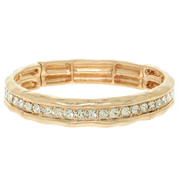 HAMMERED CHANNEL-SET BRACELET
