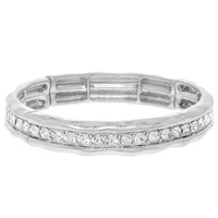 HAMMERED CHANNEL-SET BRACELET