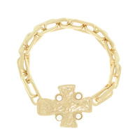 CROSS CHARM CHAIN BRACELET