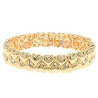 PUFFY HEART SEQUENCE BRACELET