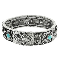 WESTERN CROSS STRETCH BRACELET