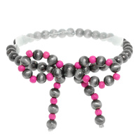 WESTERN BOW BEADED STRETCH BRACELET