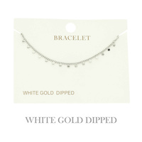 GOLD PLATED DISC CHAIN LINK BRACELET