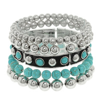 WESTERN MULTI LAYER BEADED BRACELET