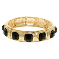 COLORED STONE STRETCH BRACELET