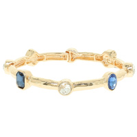 OVAL CRYSTAL STRETCH BRACELET