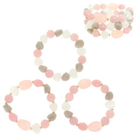 PASTEL MIXED BEAD BRACELET SET