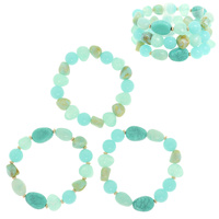 PASTEL MIXED BEAD BRACELET SET