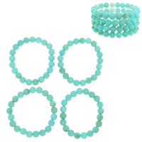 MARBLED BEAD STRETCH BRACELET SET