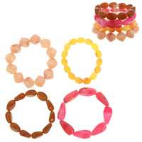 MULTI SHAPE BEAD STRETCH BRACELET SET