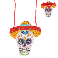 DAY OF DEAD SUGAR SKULL CROSSBODY BAG