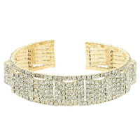 RHINESTONE PAVE CUFF BRACELET
