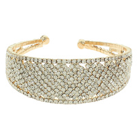RHINESTONE PAVE CUFF BRACELET