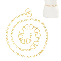 HORSE SHOE INSPIRED LUXURY CHAIN BELT