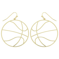 BASEBALL GLOVE METAL EARRING