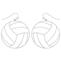 VOLLEYBALL BALL METAL EARRING