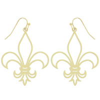 FLEUR DE LIS METAL EARRING