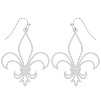 FLEUR DE LIS METAL EARRING