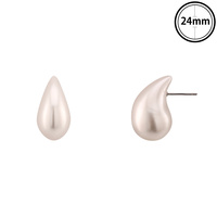 PEAR-SHAPED PEARL POST EARRINGS
