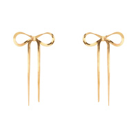 LONG TAIL BOW POST EARRINGS