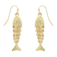 ARTICULATED FISH DROP EARRINGS