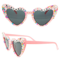 BIRTHDAY GIRL BEADED FASHION GLASSES