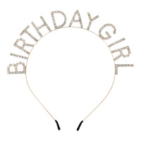 CRYSTAL RHINESTONE HAPPY BDAY "BIRTHDAY GIRL" HEAD BAND