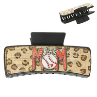 GAMEDAY SPORTS MOM THEME HAIR CLAW CLIP