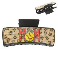 GAMEDAY SPORTS MOM THEME HAIR CLAW CLIP