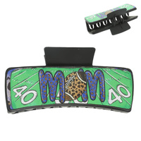 GAMEDAY SPORTS MOM THEME HAIR CLAW CLIP
