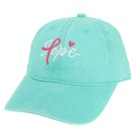 HOPE SCRIPT DENIM BASEBALL CAP