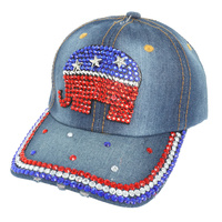 U.S FLAG ELEPHANT BASEBALL CAP