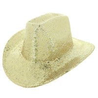 WESTERN SEQUIN COWBOY HAT