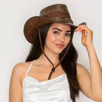 WESTERN MESH CROWN COWBOY HAT