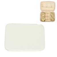 BLUSH COLOR PU LEATHER JEWELRY BOX