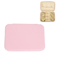 BLUSH COLOR PU LEATHER JEWELRY BOX