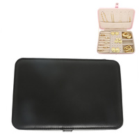 SOLID COLOR PU LEATHER JEWELRY BOX