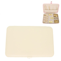 SOLID COLOR PU LEATHER JEWELRY BOX