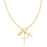 FAITH THEME CHARM NECKLACE