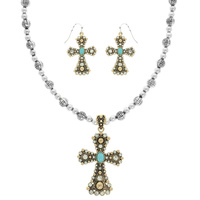 WESTERN CROSS NECKLACE SET