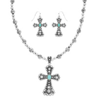 WESTERN CROSS NECKLACE SET
