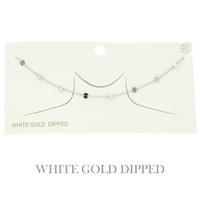 GOLD PLATED DISC CHAIN LINK NECKLACE