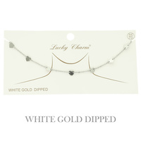 GOLD PLATED DISC CHAIN LINK NECKLACE