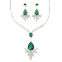 CRYSTAL TEARDROP JEWELRY SET