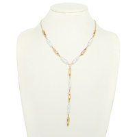 BAROQUE PEARL LARIAT NECKLACE