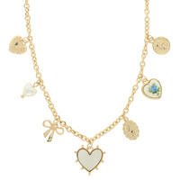 HEART LOCKET CHARM NECKLACE