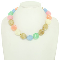 MARBLE PEBBLE BEAD NECKLACE