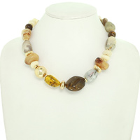 MARBLE PEBBLE BEAD NECKLACE